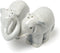 Abbott Collection Hugging Elephants Ceramic Salt & Pepper Shaker Set, Gray