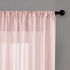 MRTREES Sheer Curtains Girls Room Pink 84 inches Long Sheers Nursery Transparent Voile Curtain Panel Bedroom Rod Pocket Window Treatment Set 2 Panels Living Room Sliding Glass Door