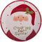DII Winter Season Dishware Holiday Baking, Cookie Plate, 8.3x8.3", Santa