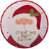 DII Winter Season Dishware Holiday Baking, Cookie Plate, 8.3x8.3", Santa