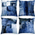 D DIFARIC Navy Blue Throw Pillow Covers 18x18 Grey Black Decorative Pillows Covers Outdoor Cushion Case Abstract Art Modern Square for Couch Bed Sofa Chairs Decor Set of 4