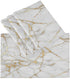 One Bear Marble Placemats White and Gold Texture Placemat Table Mats Non Slip Heat Resistant Placemats for Dining Table Kitchen Holiday Party Set of 6