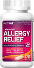 HealthA2Z Fexofenadine Hydrochloride 180mg, Antihistamine for Allergy Relief ,Non-Drowsy,24-Hour, 120 Count Coated Caplets,Compare to Allegra Active Ingredient