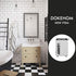 DOKEHOM Large Laundry Basket with Leather Handle on Wheels (4 Colors), Collapsible Laundry Hamper, Foldable Clothes Organizer, Folding Washing Bin (Grey, L)