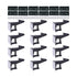 Cabinet Locks Child Safety Latches - OKEFAN 12 Pack Baby Proofing Cabinets Drawer Lock Adhesive Latch for Kids Proof Drawers No Drilling Tools Needed (Black)