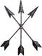 CraftyCrocodile Arrow Wall Decor - Native American Decoration for Rustic, Farmhouse, Distressed Aesthetic - Symbolic Cast Iron Art Piece for Home, Living Room, Gallery Display, Cafe - Hook Included