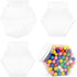 Cornucopia Plastic Hexagon Shaped Jars (4-Pack, 30oz); Value-Pack of Containers for Candy, Snacks, Gifts and Storage, 2 1/2 Cup Capacity, 5 x 5 x 3 Inches Size