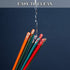SUPJOYES 5 Pairs Fiberglass Chopsticks - Reusable Japanese Chopsticks Dishwasher Safe, Colorful Chopsticks Gift Set with Different Asian Pattern, Non-Slip Chop Sticks
