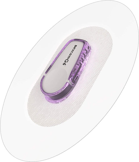 Dexcom G6 Adhesive Patches - Pack of 20 - Lexcam Waterproof CGM Overpatch - Color Clear