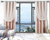 1 Inch Adjustable Curtain Rod Set-Silver Curtain Rods for Windows 34 to 68"- Sturdy Single Drapery Rod for Sliding Door, Bedroom, Kitchen,Living Room (With 2 Brackets)
