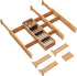 Bamboo Drawer Dividers with 8 Inserts, 16.5-22", Kitchen Drawer Organizer Box for Silverware Utensil, Expandable & Adjustable Drawer Dividers for Home, Office, Dressers, and Bathroom