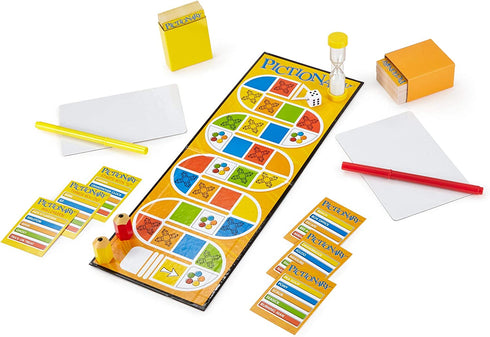Pictionary Quick Drawing Board & Guessing Game for Family, Kids, Teens and Adults, with Dry Erase Boards, Markers and Clue Cards, Makes a Great Gift for Players 8 Years & Older