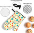 Mid Century Fifties Modern Atomic Retro Colors Oven Mitts and Pot Holders Sets Heat Resistant 3 Pcs Kitchen Sets for Kitchen,Cooking,Baking,Grilling,Cooks Gifts