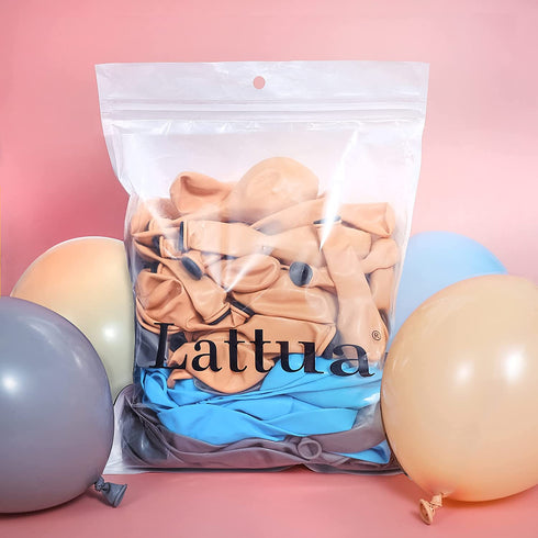 Blue Balloons Arch Garland Kit 140Pcs DIY Double-Stuffed Apricot Matte Grey Balloons for Baby Shower Wedding Birthday Party Centerpiece Background Decoration