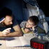 SUPLEDCK Digital Alarm Clock Battery Operated Bedside Home Travel Time Clock Night Visible LED Display (Black)