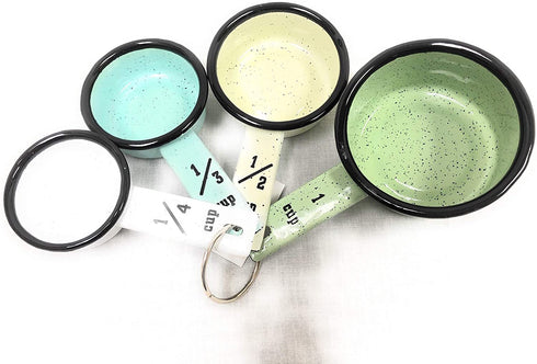Measuring Cups, St/4, Enamelware