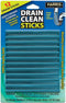 Harris Drain Clean Sticks, Drain Clog Remover and Odor Eliminator for Sinks, Tubs and Showers, 12 Pack