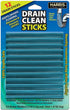 Harris Drain Clean Sticks, Drain Clog Remover and Odor Eliminator for Sinks, Tubs and Showers, 12 Pack