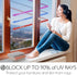 HIDBEA Window Film Daytime Privacy, Reflective One Way Mirror Window Tint for Home, Heat Control UV Blocking, Non-Adhesive Self Static Cling Window Stickers(Silver, 35.4 Inch x 6.5 Feet)