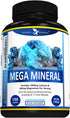 Potent Garden Mega Mineral Supplement Complete Mineral Complex with Calcium Magnesium Zinc Potassium Boron Selenium Chromium & 72 Trace Minerals Iron Free Calcium Supplement -100 Pills