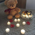 VETOUR Flameless Tea Lights Candles Realistic LED Flickering Operated Tea Lights Steady Battery Tealights Long Lasting Electric Fake Candles in White 24pcs Decoration for Party and Gifts Ideas