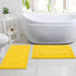 SHACOS Super Soft Bathroom Rug Bath Mat Microfiber Absorbent Non Slip Bath Rug for Bathroom Indoor Doormat Machine Washable (20"x32", Yellow)