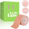 Boob Tape, Boobytape for Breast Lift with 2 Reusable Silicone Covers, Bob Tape for Large Breasts A-E Cup Size, Kinesiology Tape Waterproof Body Tape for Breast Push Up for Strapless Dress