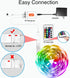 DAYBETTER Smart WiFi Led Lights 50ft, Tuya App Controlled Led Strip Lights, Work with Alexa and Google Assistant, Timer Schedule Led Lights Strip, Color Changing Led Lights for Bedroom Party Kitchen