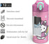 Zak Designs Sanrio Hello Kitty Vacuum Insulated, Stainless Steel Kids Water Bottle with Flip-Up Straw Spout and Locking Spout Cover, Durable Cup for Sports or Travel (14 oz, 18/8 SS)