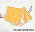 6 Pack Yellow Throw Pillow Covers Modern Decorative Throw Pillow Case Yellow Cushion Case for Room Bedroom Room Sofa Chair Car, Yellow and White, 18 x 18 Inch