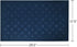 E-view Non-Slip Entrance Doormats - Washable Front Back Door Mat with Rubber Back, Waterproof Low-Profile Indoor Outdoor Welcome Rug (Blue)
