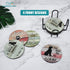 Coasters,Cute Dog Coasters with Holder,Waterproof Coasters for Drinks,Funny Dog Coasters for Drinks Suitable for Coffee Table,Kinds of Cups,Cork Base Coasters,Coaster Set of 8,Housewarming Gifts