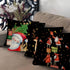 Christmas Throw Pillow Cover, 18 x 18 Inch Winter Holiday Rustic Farmhouse Cushion Case for Sofa Couch Set of 4