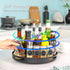 FORSPACELESS Iron Lazy Susan Organizer Turntable 11-Inch, Pantry Lazy Susan for Cabinet,Spice Rack for Kitchen,Black