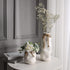 Hydrone Design Ceramic White Vases for Flowers, Modern Farmhouses Vases for Centerpieces, Entryway Table Home Decor (12.6'')