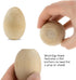 Hygloss Products Wooden Eggs - Unpainted Natural Wood Eggs Great For Easter Crafts - 1-3/4 x 2-1/2 Inches, 12 Pack