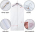 Allhom garment bags for dresses - set of 4 pcs 60 inch hanging clothing storage bags and cedar balls, for long dress, long gowns, and dance costumes