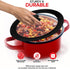 Modern Innovations Silicone & Glass Universal Lid (11 to 12.5 Inches) - BPA-Free Silicone Lid with Stay Cool Handle & Tempered Glass Top - Dishwasher Safe - Universal Lid for Pots, Pans, Skillets, Cast Iron