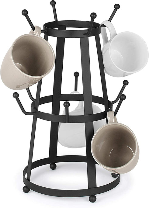 Spectrum Diversified 10676 Stripe 10 Mug Holder, Industrial Gray