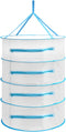 Herb Drying Rack Net 4 Layer Herb Dryer White Mesh Hanging Dryer Rack with Zipper 31.5''×24"