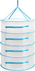 Herb Drying Rack Net 4 Layer Herb Dryer White Mesh Hanging Dryer Rack with Zipper 31.5''×24"