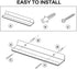 hblife 15" Clear Acrylic Floating Wall Ledge Shelf, Wall Mounted Nursery Kids Bookshelf, Invisible Spice Rack, Clear 5MM Thick Bathroom Storage Shelves Display Organizer, 15" L x 4" D x 2" H, Set of 3