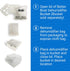 4 Pack Moisture Absorbers Dehumidifier Refill Bag to Get Rid of Odors & Damp Air | Pellet Packs for use in Refillable Bucket for Basement Closet Home RV and Boating Refills Unscented Fragrance Free