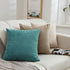 MERNETTE Pack of 2, Thick Chenille Decorative Square Throw Pillow Cover Cushion Covers Pillowcase, Home Decor Decorations for Sofa Couch Bed Chair 24x24 Inch/60x60 cm (Cream)