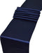 PARFAIR DESSIN Pack of 10 Satin Table Runners 12 x 108 inch for Wedding Banquet Reception Party Decoration, Bright Silk and Smooth Fabric Party Table Runner - Navy Blue