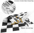 OOTSR 32ft Checkered Black and White Pennant Banner Racing Flags, and 30pcs Checkered Flags with Plastic Stick (8x5.5 Inch)