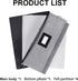 Platter Storage Case-China Storage Containers Height of 5.5'' with Sturdy Stackable Lid Wearable TC Material Include 4 Large Felt Dividers(Light Grey)