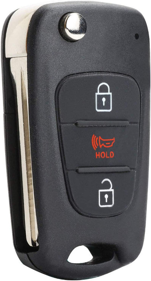 Keyecu Replacement Remote Key Fob for Kia Soul 2010 2011 2012 2013 ID46 315MHz FCC ID: NYOSEKSAM11ATX(AMFL) / 95430-2K340