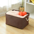 TheWarmHome Large Baskets for Storage Rectangular Basket Decorative Basket Fabric Storage Bin Brown Storage Basket Shoes Basket Towel Basket Cloth Baskets Blanket Storage(Brown, Extra Large-1 Pack,17.7L×13.8W×9.8H)