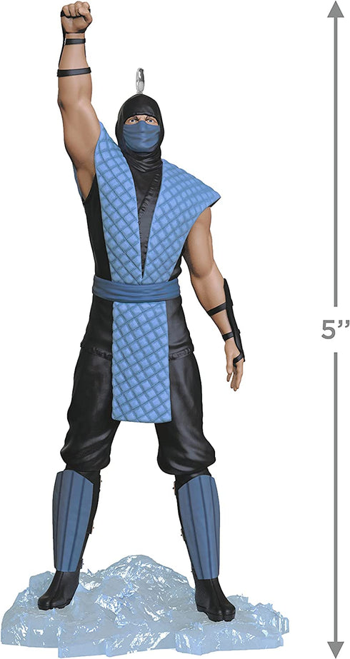 Hallmark Keepsake Mortal Kombat Christmas Ornament 2021, Sub-Zero Video Game Ornament